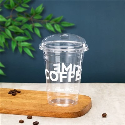 Somonsiz qultum qopqoqli 24 Oz shaffof stakanlar